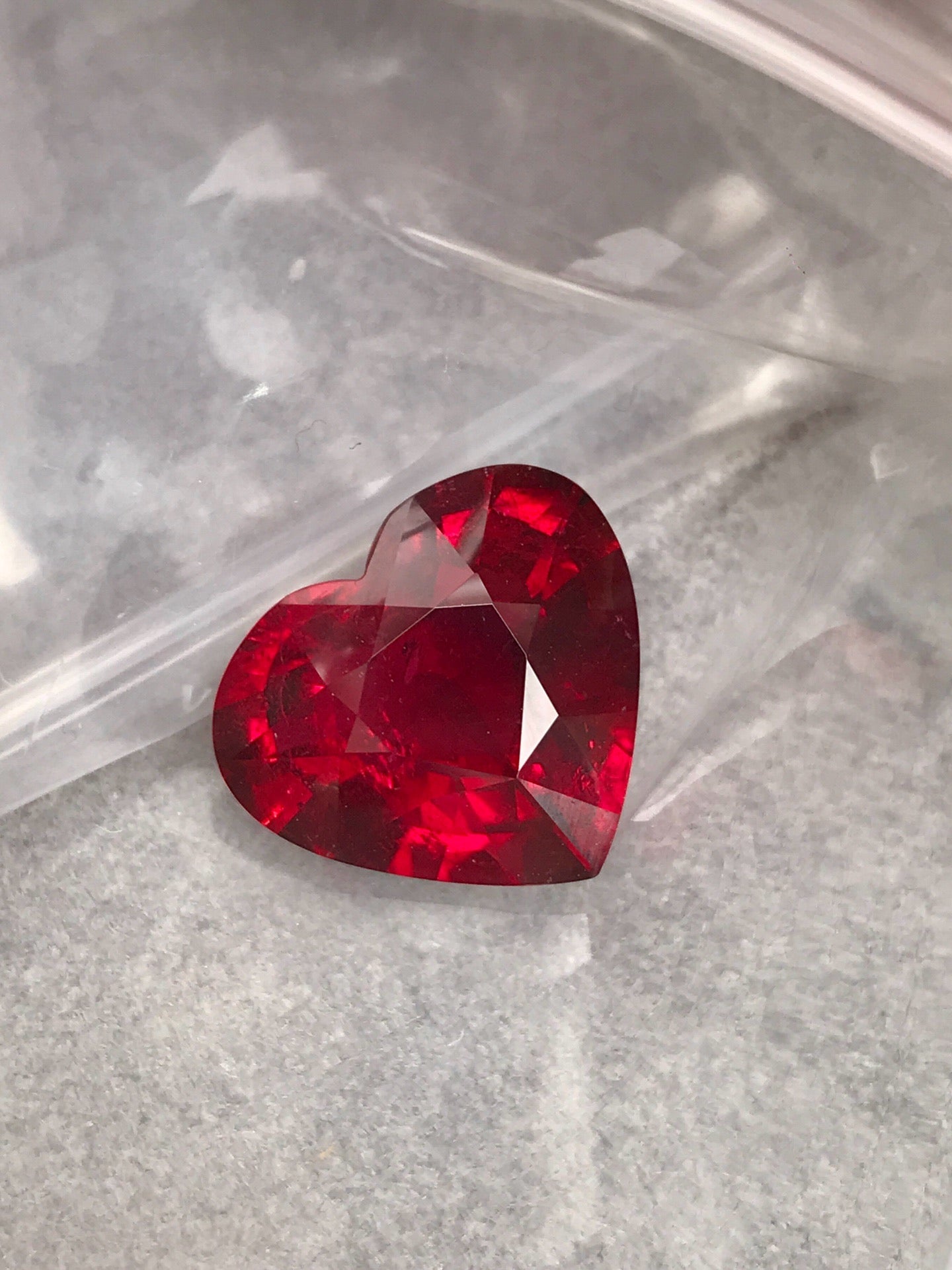 High-quality 8.34ct Heart Shape Rubelite Tourmaline