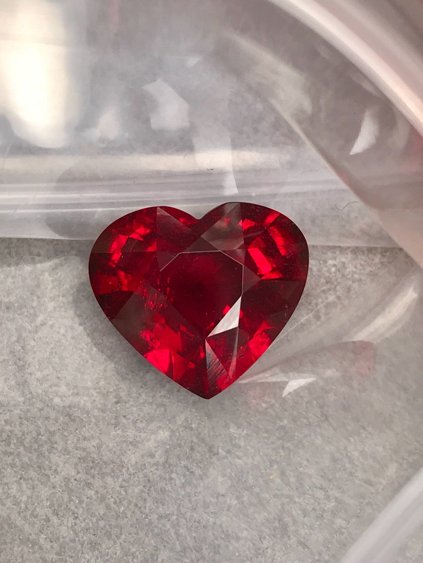 High-quality 8.34ct Heart Shape Rubelite Tourmaline