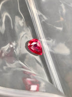 High-quality 1.04ct Pear Shape No Heated Mozambique Pigeon Blood Ruby