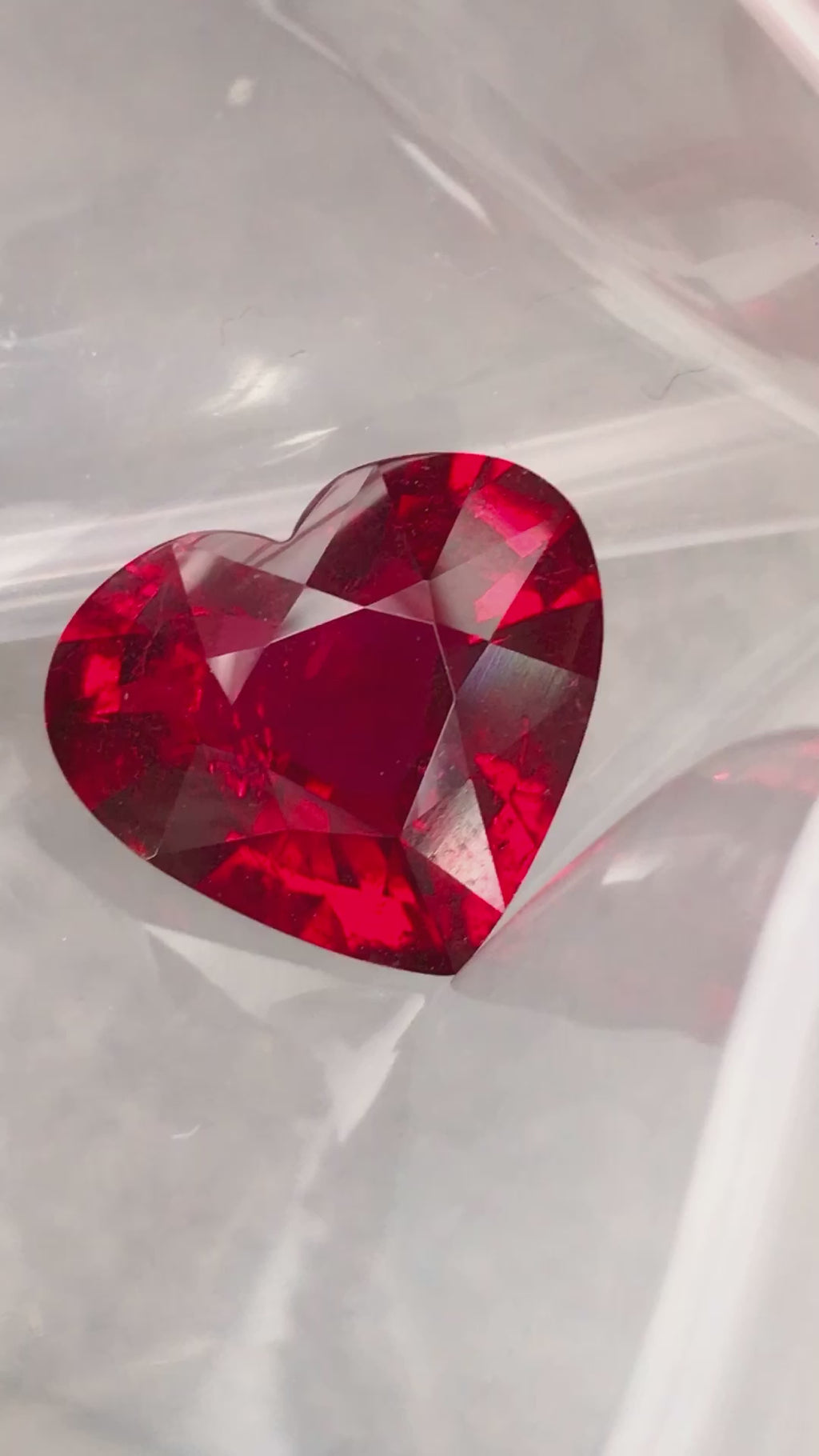 High-quality 8.34ct Heart Shape Rubelite Tourmaline